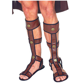 Forum Novelties FM60292 Adult's Brown Gladiator Sandals