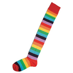Morris Costumes FM64402 Adult Rainbow Clown Socks
