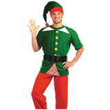 Morris Costumes FM65452 Men's Jolly Elf Costume Kit