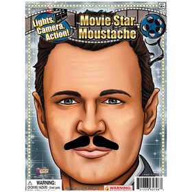 Forum Novelties FM65746 Adult's Black Classic Hollywood Mustache