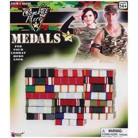 Forum Novelties FM66226 Combat Hero Medal Bars