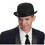 Forum Novelties FM67303 Adult's Black Derby Hat with Hatband