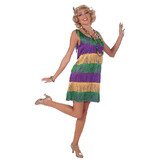 Forum Novelties FM67988 Women's Mardi Gras Flapper Costume - Standard