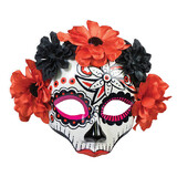 Forum Novelties FM-74714 Day Of Dead Skull Female Mask