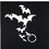 Morris Costumes FP-103 Stencil Bats Moon Stainless