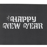 Morris Costumes FP-129 Stencil Happy New Yr Stainl