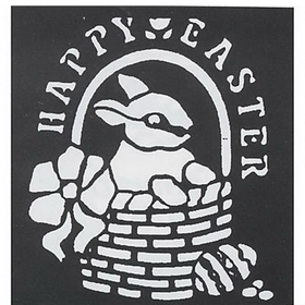 Morris Costumes FP-167 Stencil Happy Easter Brass