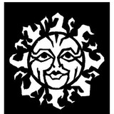 Morris Costumes FP-209 Stencil Sun Stainless Steel