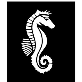Morris Costumes FP-51 Stencil Seahorse Stainless