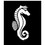 Morris Costumes FP51 Stencil Seahorse, Stainless