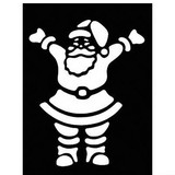 Morris Costumes FP-61 Stencil Happy Santa Brass