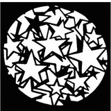 Morris Costumes FP-92 Stencil Star Explsn Stainls