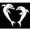 Morris Costumes FP93 Heart Shaped Dolphins Stencil