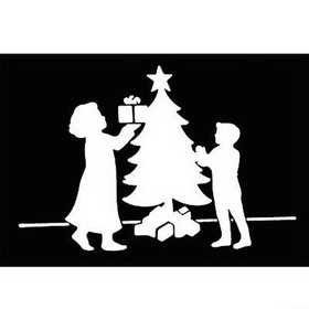 Morris Costumes FP-94 Stencil Christmas Tree Family