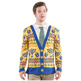 Franco American Men's Ugly Hanukkah Sweater T Shirt Costume