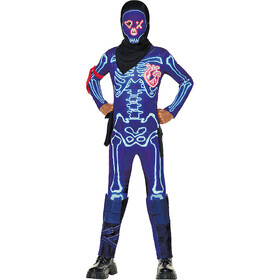 Fun World Kids Fortnite Polyester Jumpsuit Party Trooper Costume