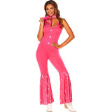 Fun World Adults Barbie® Movie Pink Western Barbie Jumpsuit Costume