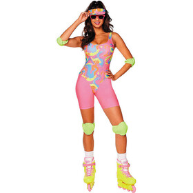 Fun World Adults Barbie&#174; Movie Pink &amp; Yellow Skating Barbie Costume