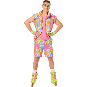 Fun World Adults Barbie&#174; Movie Pink &amp; Yellow Skating Ken&#174; Costume