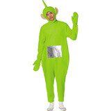 Fun World Adults Teletubbies™ Green Dipsy Polyester Jumpsuit Costume