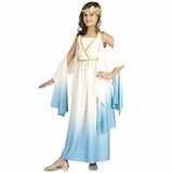 Fun World Girl's White & Blue Dress Greek Goddess Costume