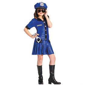 Fun World FW-110752LG Police Girl Child 12-14