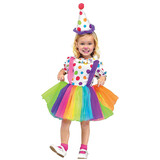 Fun World FW111091TS Toddler Girl's Big Top Fun Clown Costume - 24 Months-2T