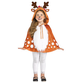 FunWorld Girl's Hooded Deer Cape