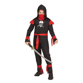 Boy's Black Skull Ninja Costume