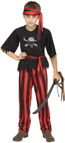 Morris Costumes FW-112802MD Jolly Roger Pirate Child Med