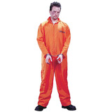 Fun World FW1130 Men's Orange Jumpsuit Got Busted Prison Costume