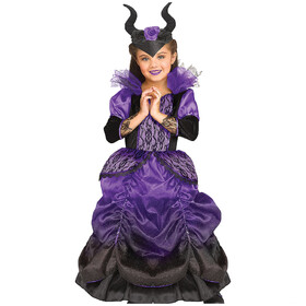 FunWorld FW113371P Girl's Wicked Queen Costume - Purple