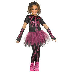 Fun World Skele-Girl Pink Child Costume