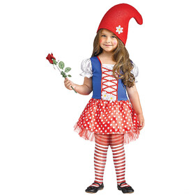 Toddler Girl's Lil Miss Gnome Costume
