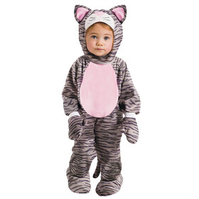 Fun World Baby Grey Stripe Kitten Costume 12 Months