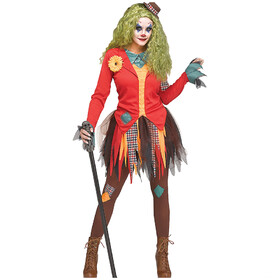 FunWorld FW117484 Women's Rowdy Clown Costume