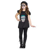 Morris Costumes Girl's Day of the Dead Romper Costume