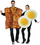 Fun World FW119014 Adult's Bacon and Eggs Couples Costumes