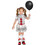 Fun World FW119321TL Toddler Carnevil Clown Costume - Large