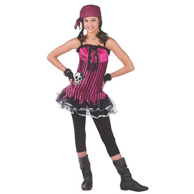 Fun World FW121243 Teen Girl's Rockin' Skull Pirate Costume - Standard