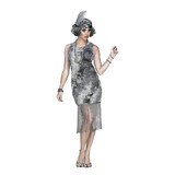 Morris Costumes Women's Ghostly Flapper Costume Medium