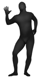 Fun World FW-131263BK Skin Suit Black Teen/Ad Sm