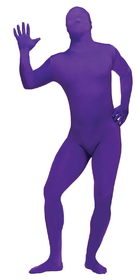 Fun World FW-131265PR Skin Suit Purple Adult Plus