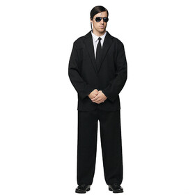 Fun World FW131394 Men's Black Suit Costume