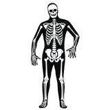 Fun World FW131454S Men's Skeleton Skin Suit Costume