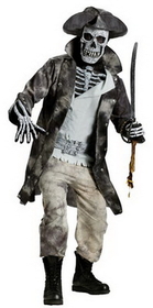 Fun World FW132354 Men's Ghost Pirate Costume