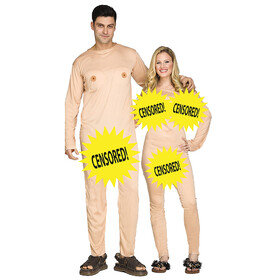 Fun World FW133484 Adult Nudist Couple Costume