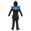 Morris Costumes FW134752BLG Boy's Blue Chrome Ninja Halloween Costume - Large