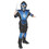 Morris Costumes FW134752BLG Boy's Blue Chrome Ninja Halloween Costume - Large