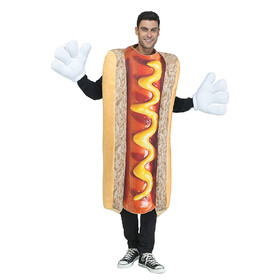 Morris Costumes FW135644 Adult's Photo Real Hot Dog Costume